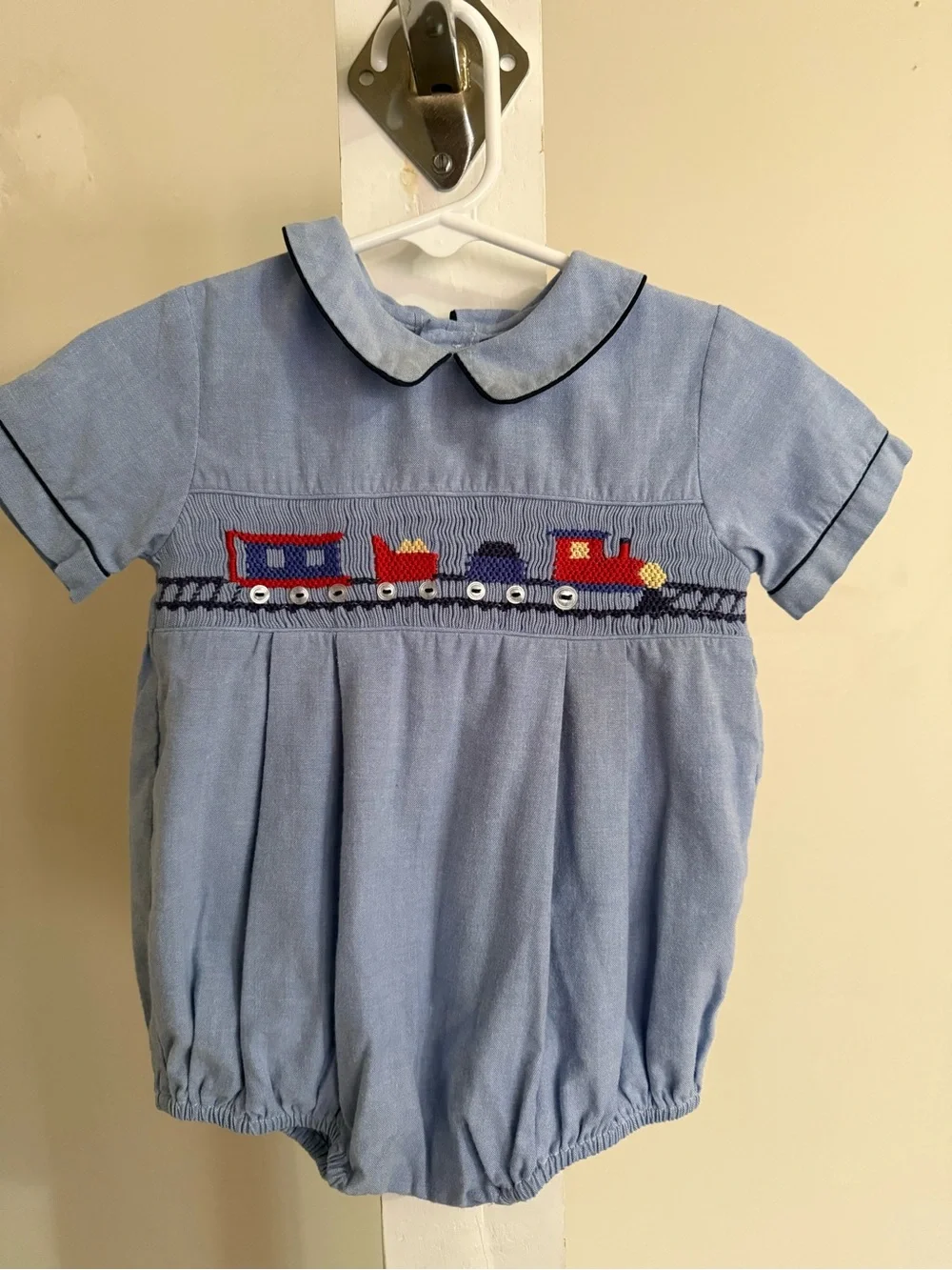 Carriage Boutiques Smocked Train Bubble Romper